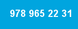 978 965 22 31 978 965 22 31
